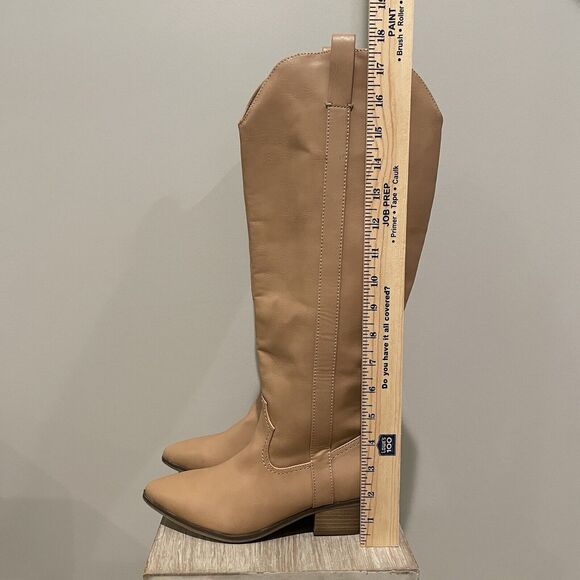 Universal Thread Women's Light Brown Sommer Western Riding Knee Boots Size 6 NWT - Picture 3 of 16